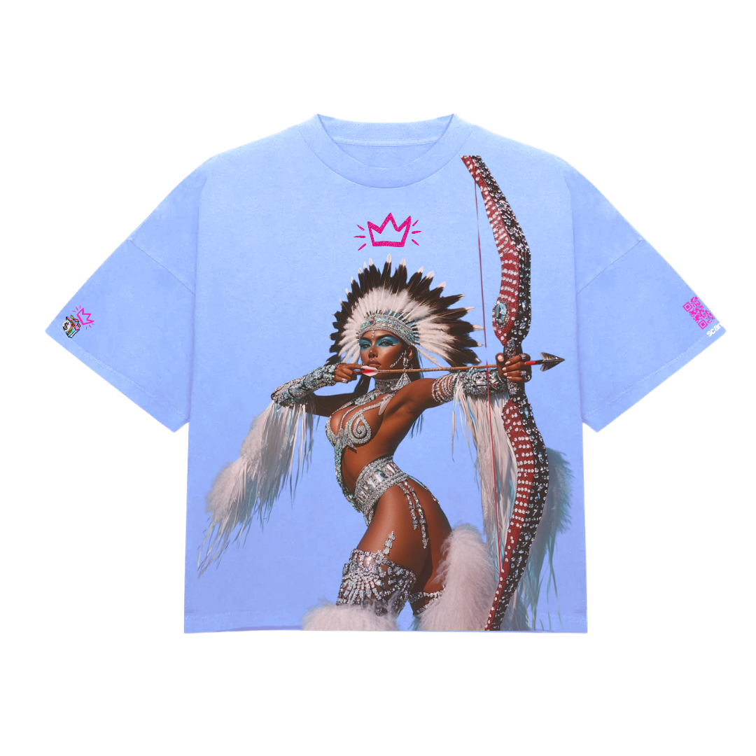 On Point Heavy Tee - Jaded Blue